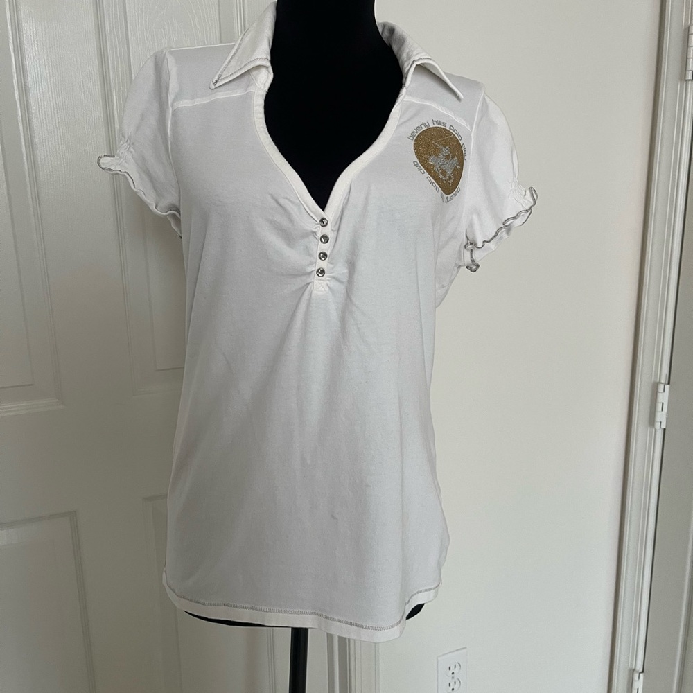 Women's White Polo Shirt